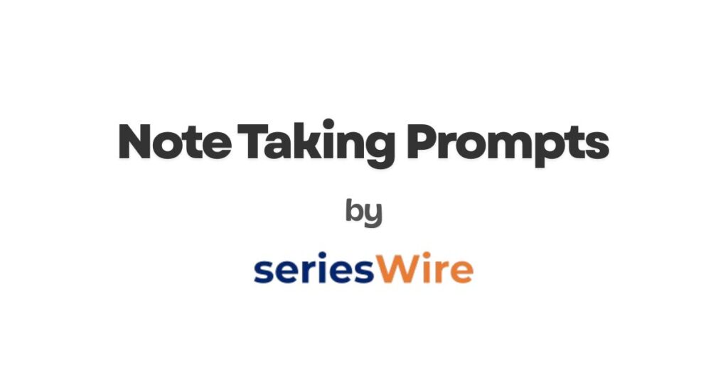 Note Taking Prompts
